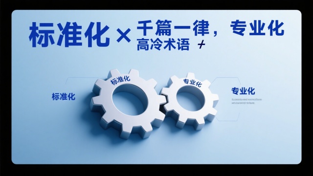 標(biāo)準(zhǔn)化 ≠ 千篇一律，專業(yè)化 ≠ 高冷術(shù)語
