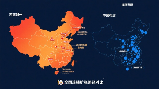 海底撈蜜雪冰城全國連鎖擴張對比