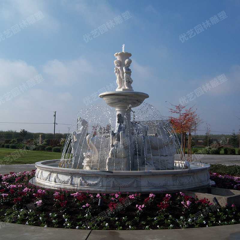 歐式石雕噴泉，石雕景觀噴泉