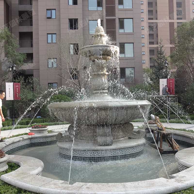 石雕噴泉，花崗巖噴泉，景觀噴泉