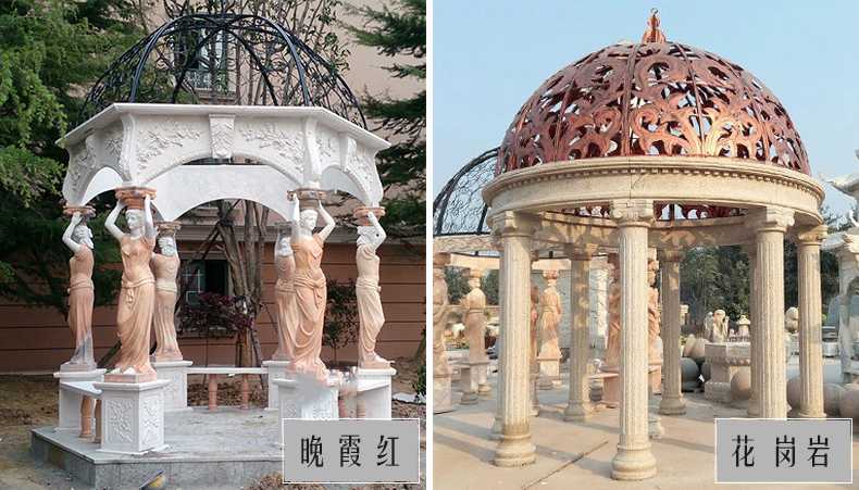 歐式景觀涼亭，大理石涼亭，石雕景觀涼亭