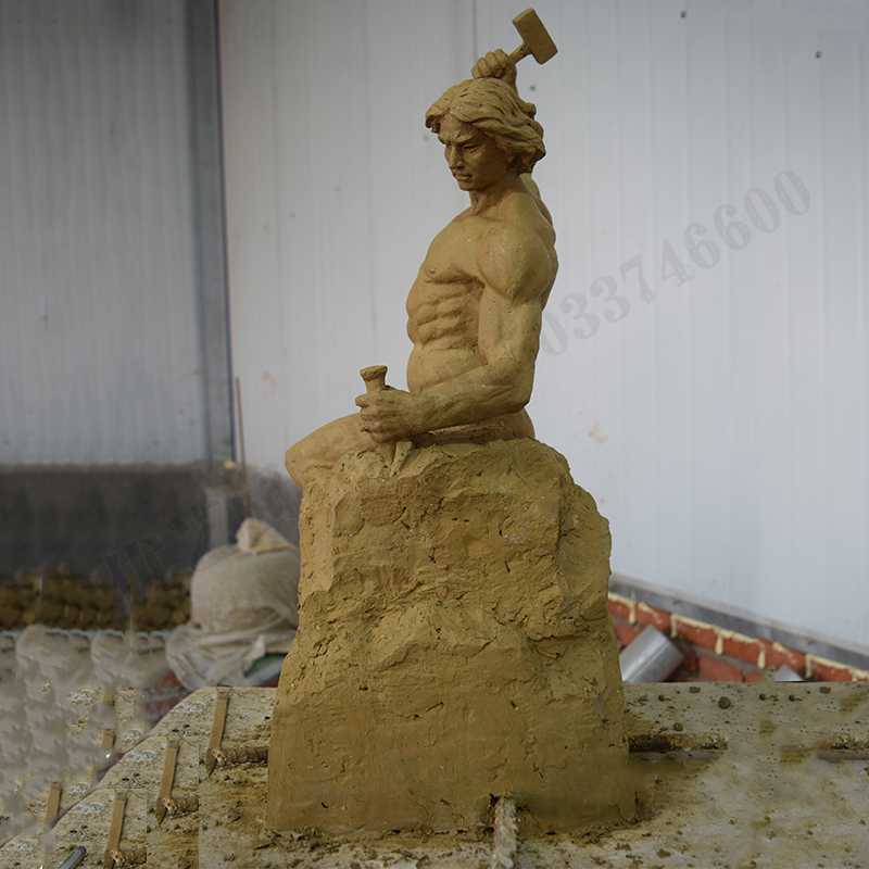 自我雕刻雕塑，自我雕刻擺件，雕刻自我