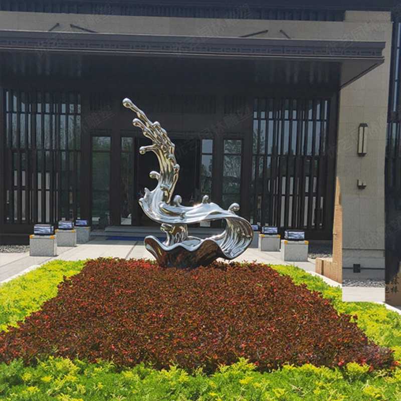 不銹鋼流水雕塑，不銹鋼雕塑廠家